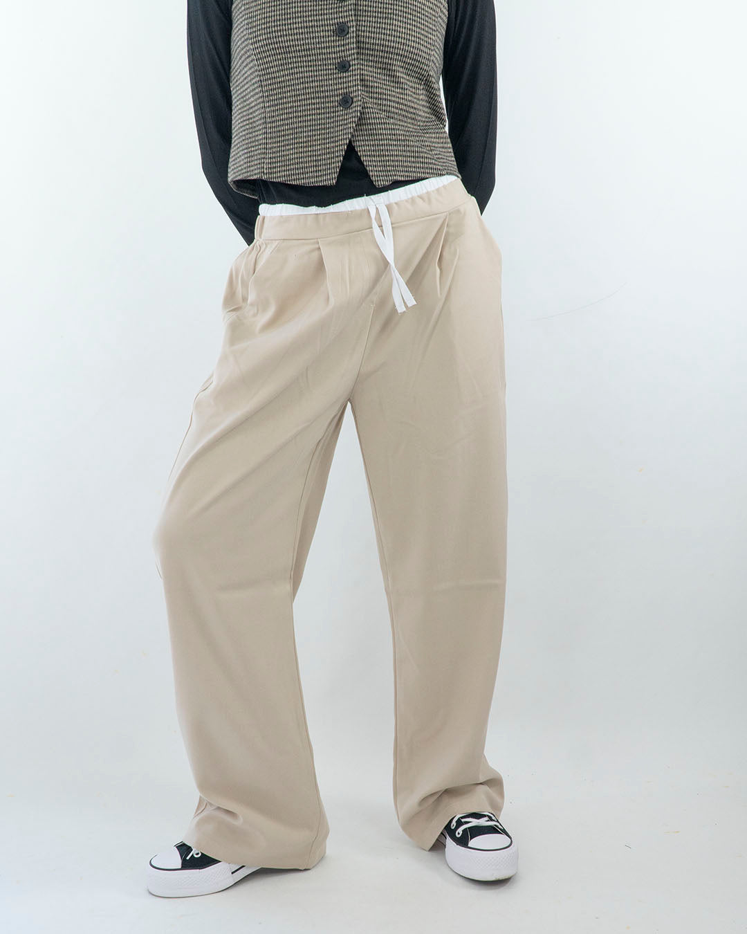 Pantaloni fluidi con fascia elastica in vita I DO