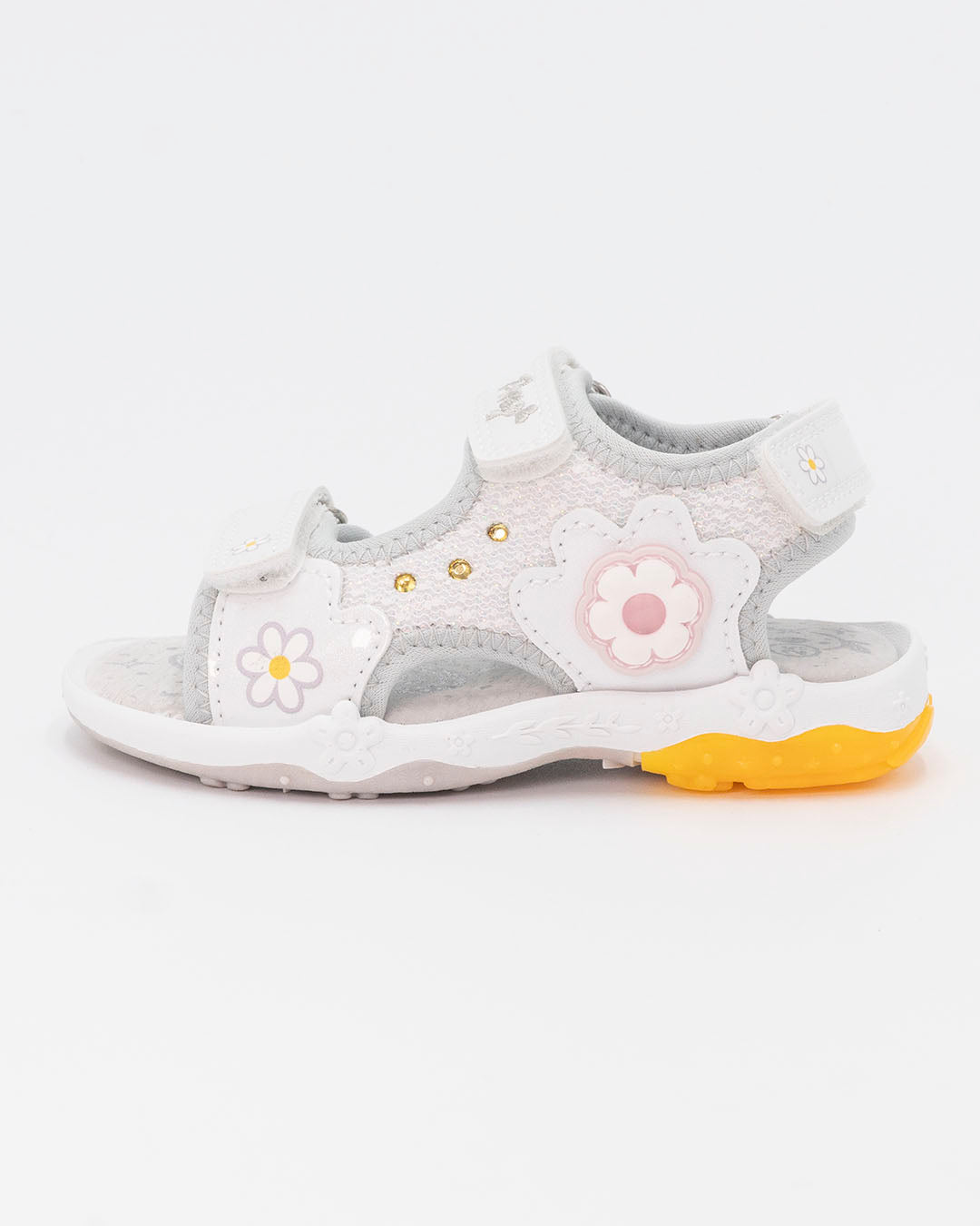 Sandali lurex con luci e margherite PRIMIGI