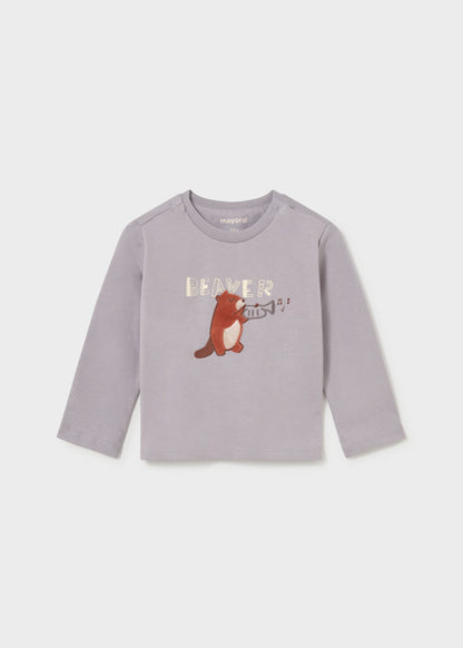 T-shirt con castoro art.2.010-090 MAYORAL
