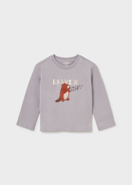 T-shirt con castoro art.2.010-090 MAYORAL
