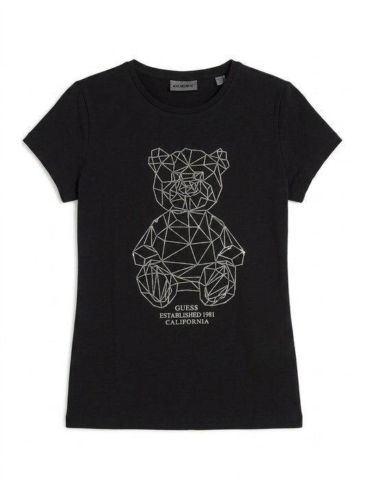T-shirt con strass J6GI41J1314-JBLK GUESS
