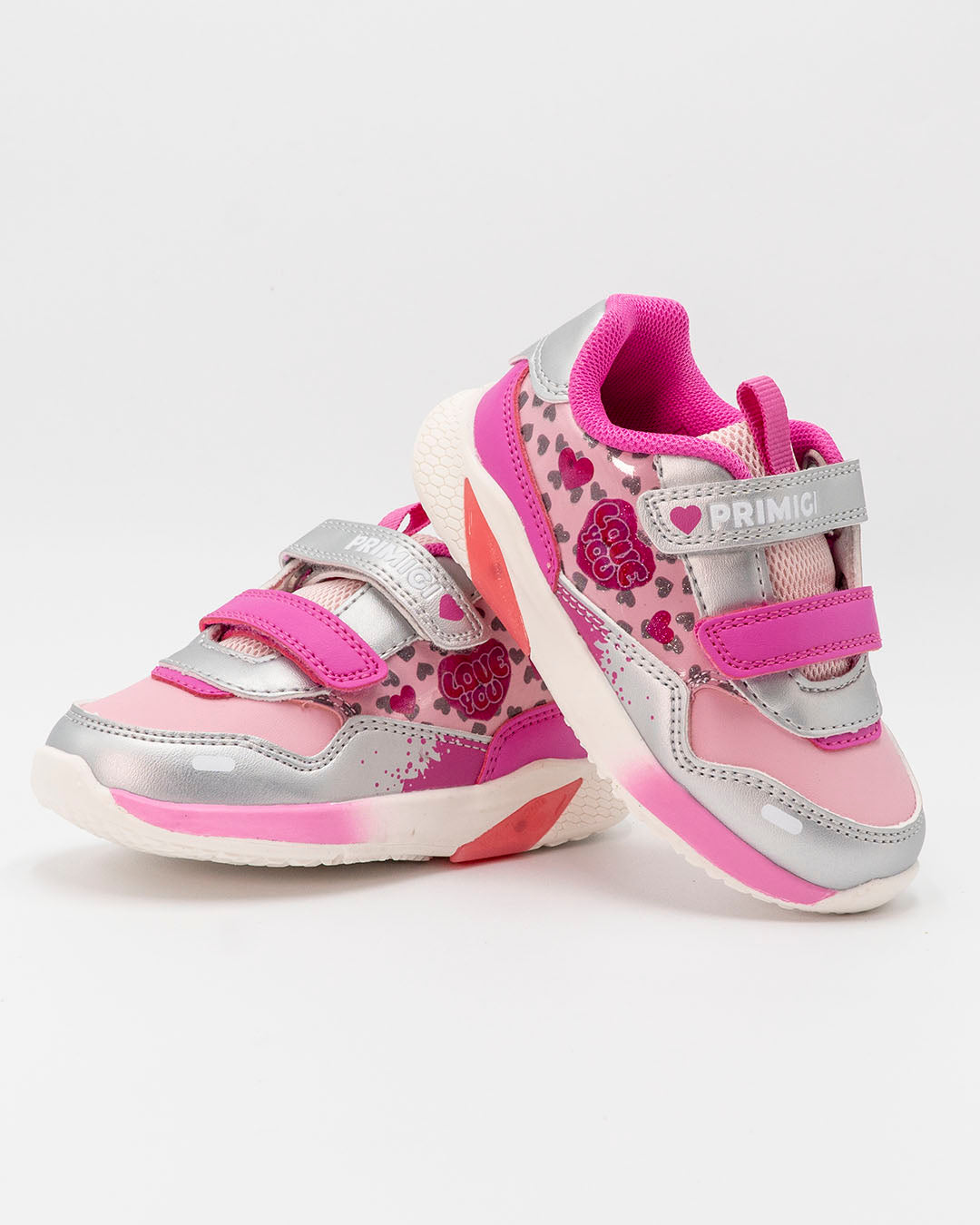 Scarpe in ecopelle con luci e cuoricini PRIMIGI