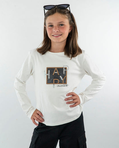 T-shirt manica lunga Happy MAYORAL