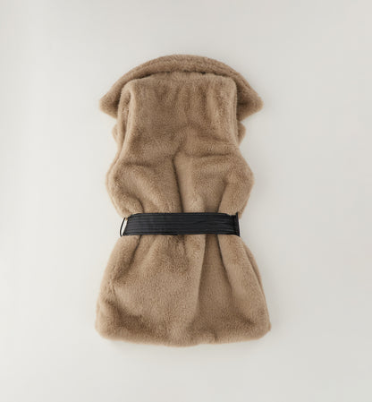 Gilet in pelo con cintura art.4.H832-0941 I DO
