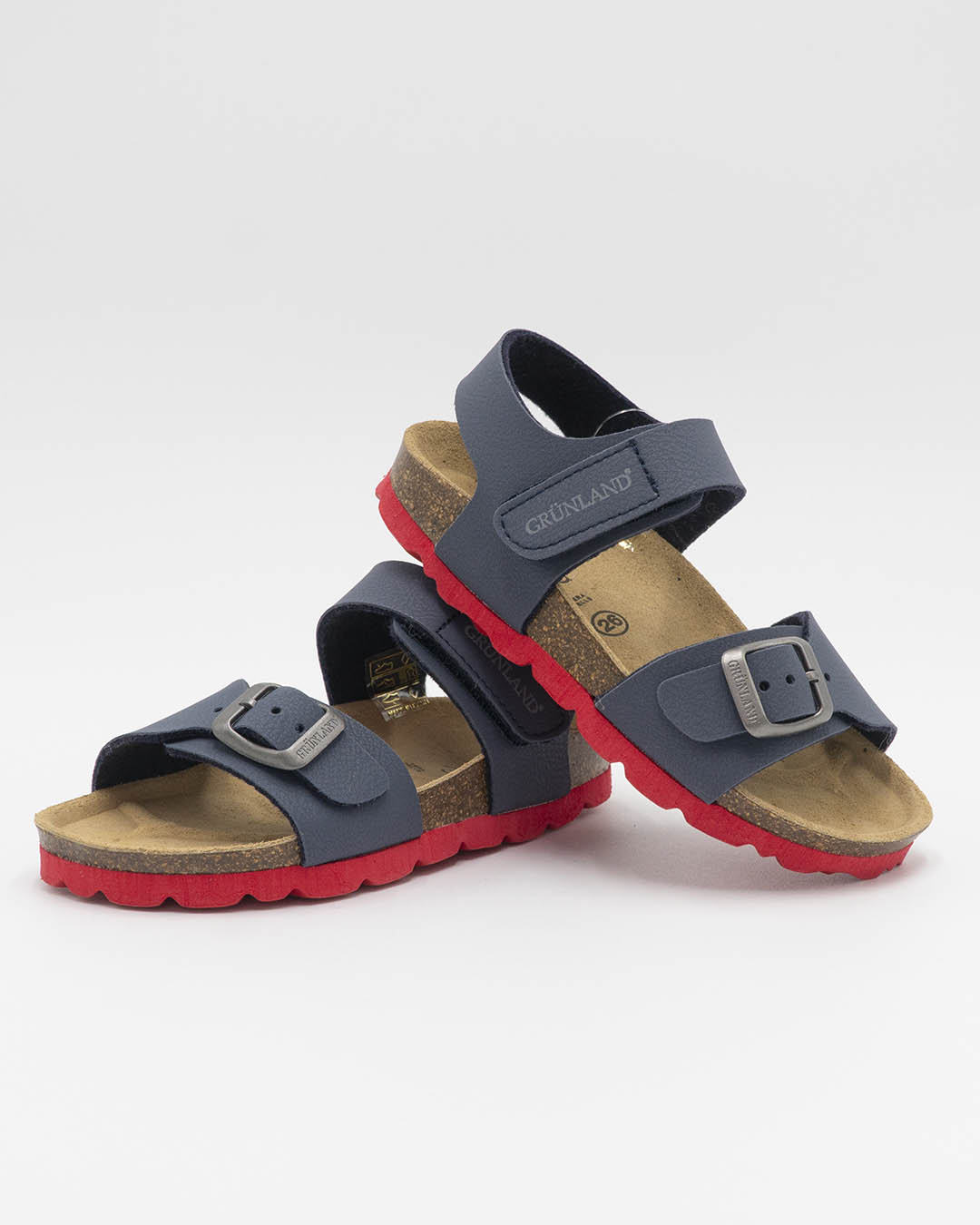 Sandali con suola colorata e strappoGRUNLAND