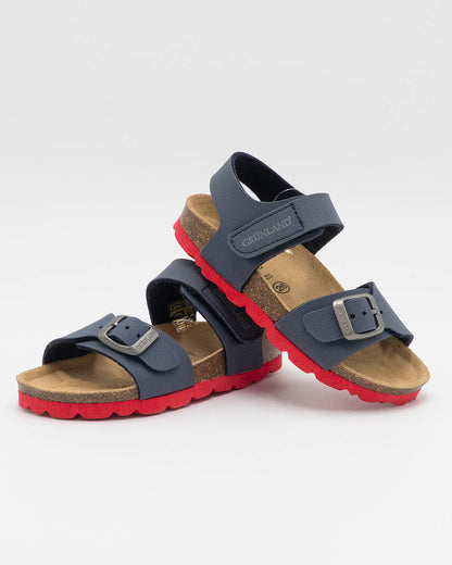 Sandali con suola colorata e strappoGRUNLAND
