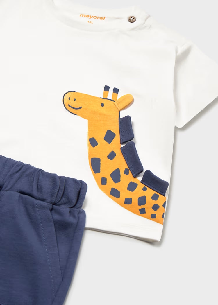 Completo 2 pz. con giraffa art.1668-24 MAYORAL