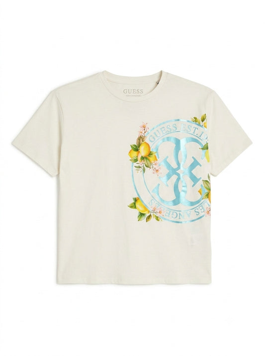 T-shirt con limoni J6GI00K6TW4-G011 GUESS