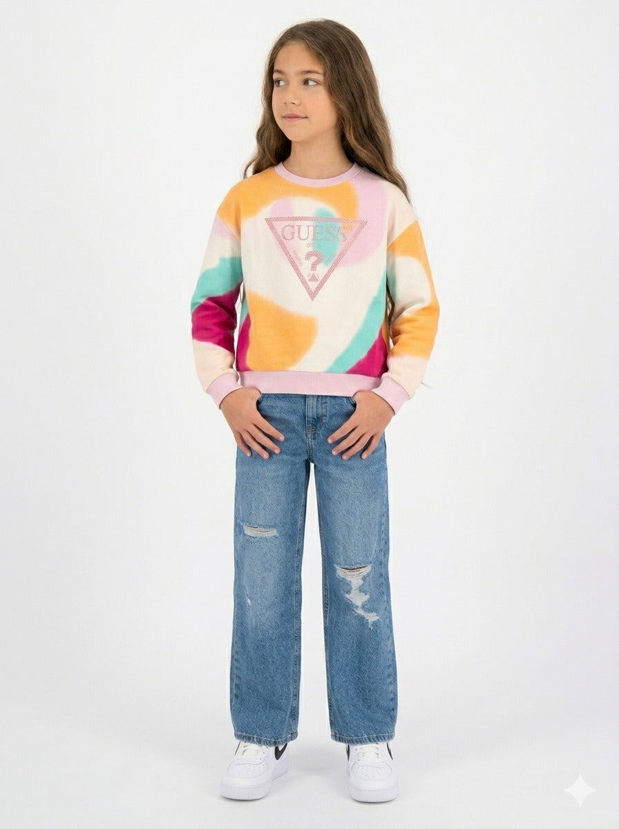 Felpa leggera multicolor L6Q01KA6R4-P33Y GUESS