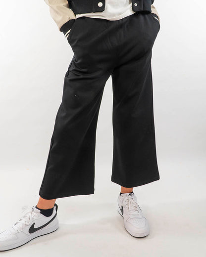Pantalone largo in tessuto elasticizzato