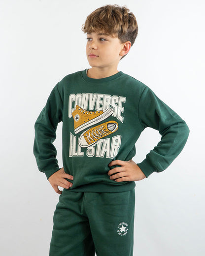 Tuta 2 pezzi felpata con stampa in rilievoCONVERSE