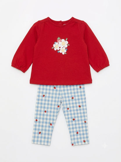 Completo 2 pz. con legging a quadri MAYORAL