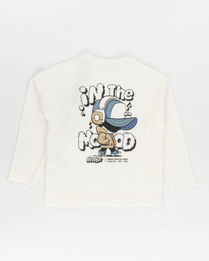 T-shirt manica lunga con bimbo con cuffie I DO