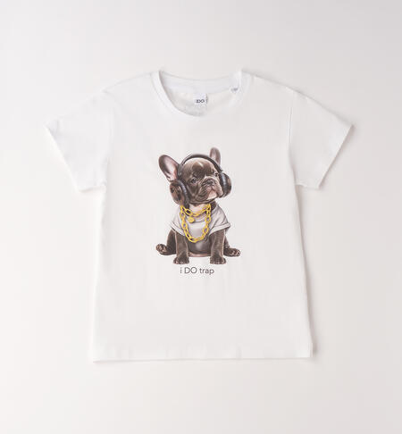 T-shirt con cane trap art.4G831/G2-0113 I DO