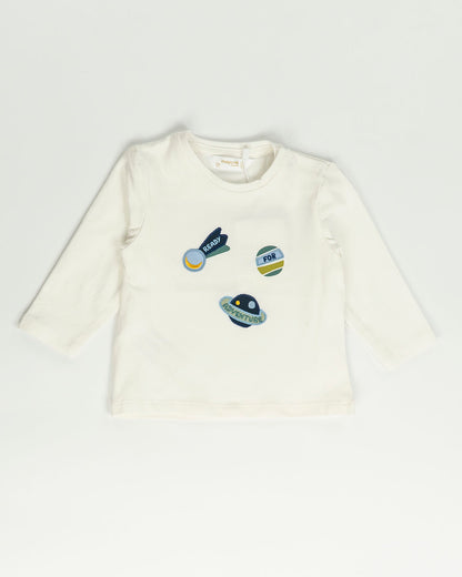 T-shirt manica lunga con pianeti MAYORAL