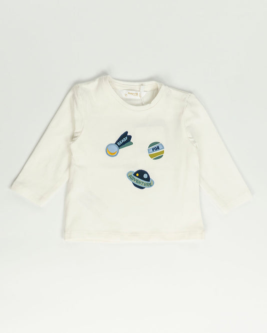 T-shirt manica lunga con pianeti MAYORAL