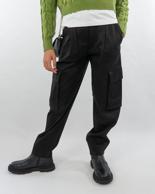 Pantaloni cargo in rasatello di cotone  I DO