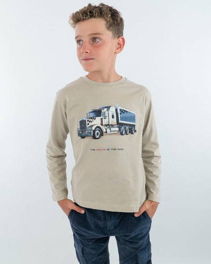 T-shirt manica lunga con camion MAYORAL