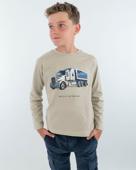 T-shirt manica lunga con camion MAYORAL