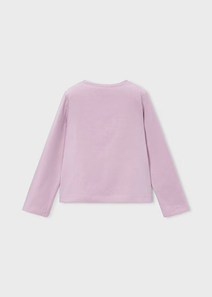 T-shirt con fiore in velluto art.178-053 MAYORAL