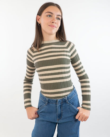 Lupetto in tricot elasticizzato rigato MAYORAL