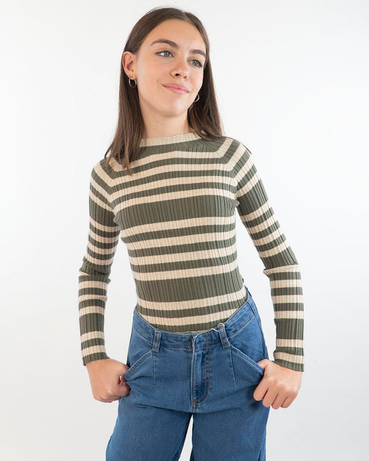 Lupetto in tricot elasticizzato rigato MAYORAL