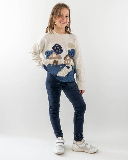 Maglia tricot intarsiata