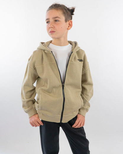 Felpa aperta felpata oversize con cappuccio I DO