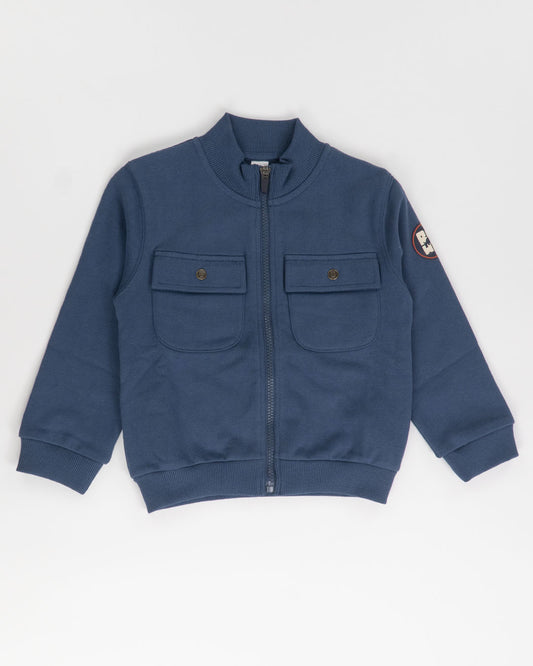 Felpa con zip e tasche felpata I DO