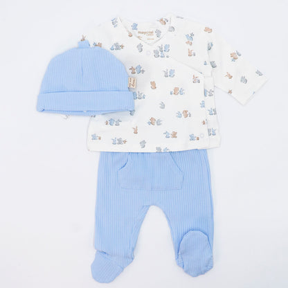 Completo 2 pz.a costine + cappellino MAYORAL