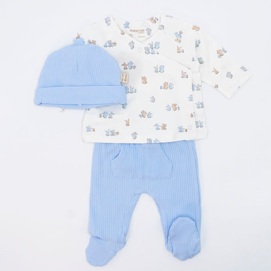 Completo 2 pz.a costine + cappellino MAYORAL