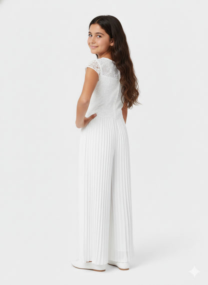 Tuta plissettata con pizzo srt.6871-44 MAYORAL