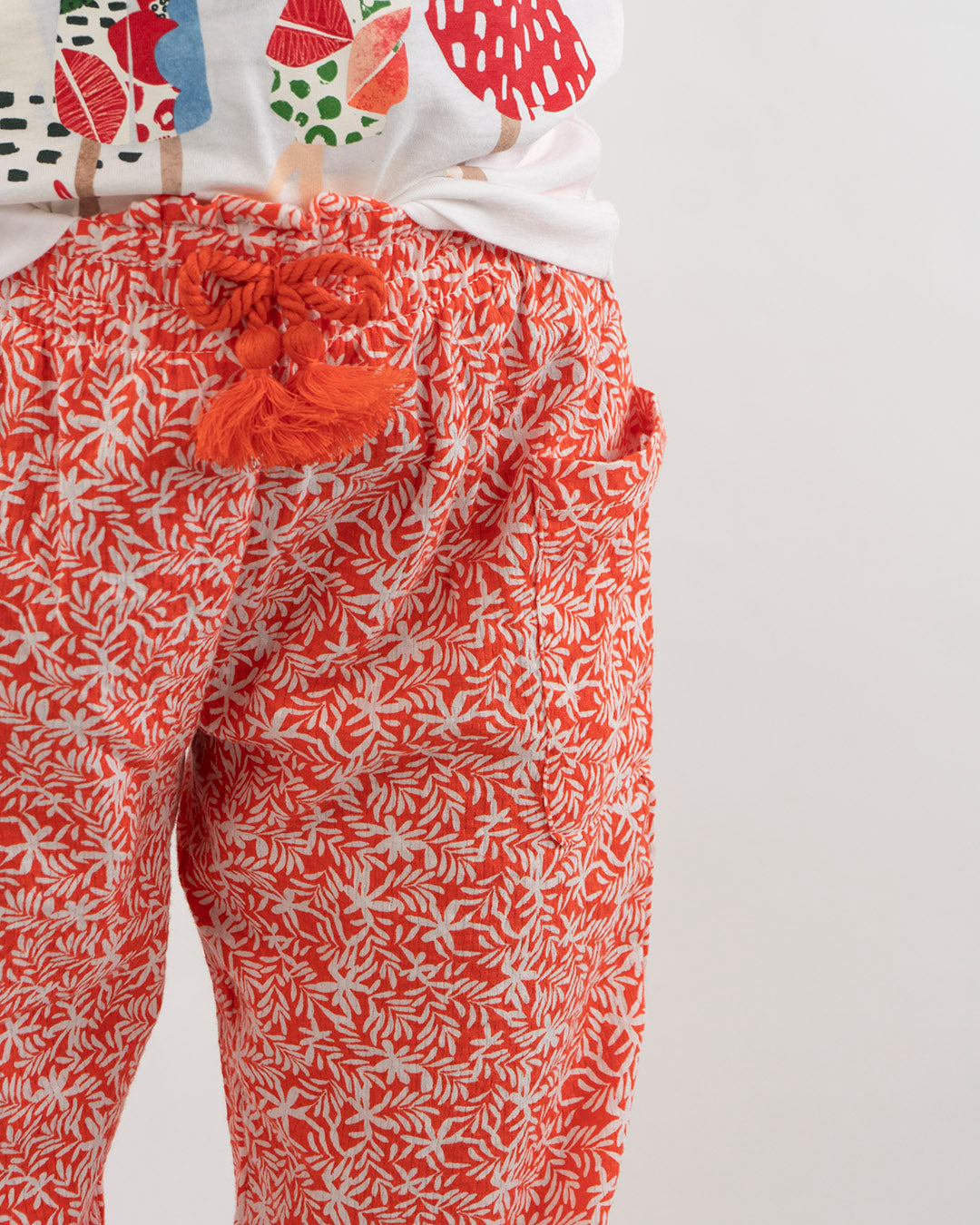 Pantalone lungo morbido fantasia